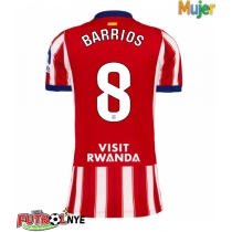 Camiseta Atletico Madrid Pablo Barrios #8 Primera Equipación para mujer 2026-27 manga corta